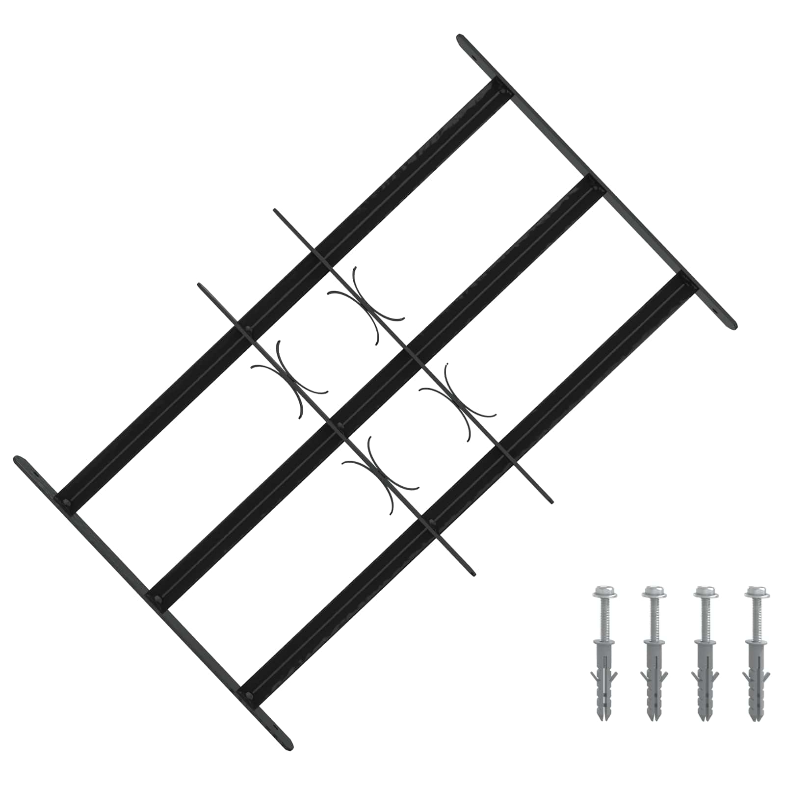 Πλέγμα Ασφαλείας για Παράθυρα με 3 Δεσμίδες 3 pcs 43-74 εκ - Pakobazaar