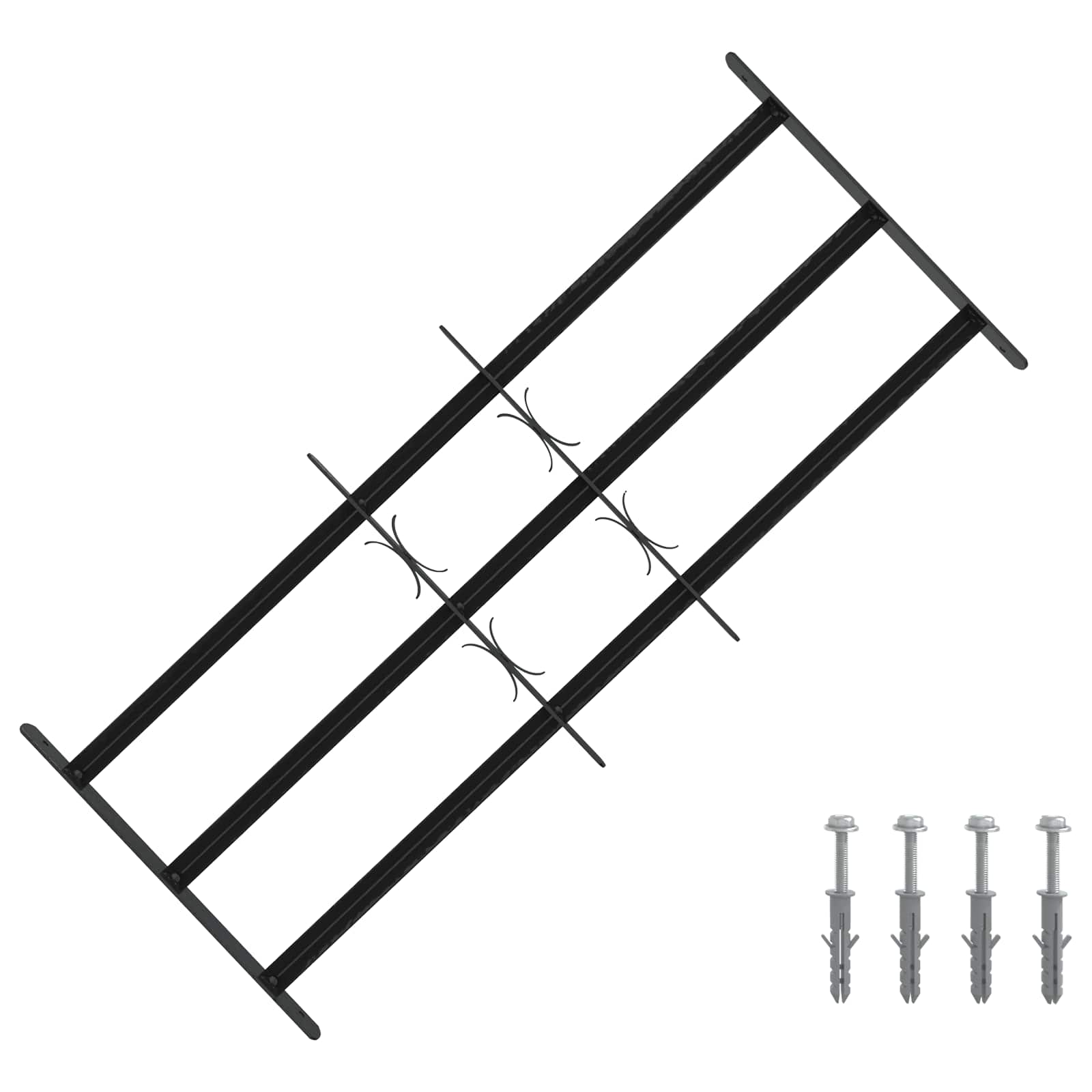Πλέγμα Ασφαλείας για Παράθυρα με 3 Δεσμίδες 3 pcs 63-114 εκ - Pakobazaar