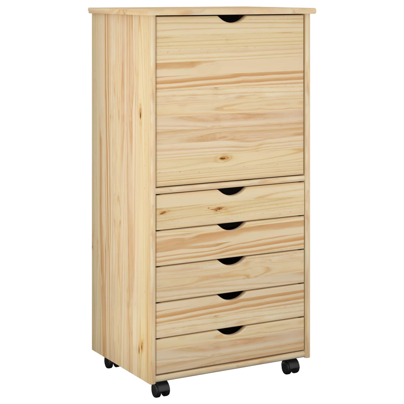 Κινητό Ντουλάπι Καφέ 53 x 39 x 103 cm Στερεό ξύλο πεύκου - Pakobazaar