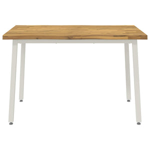 120 x 70 x 75 cm Στερεό Ξύλο Ακακίας Λευκό Ορθογώνιος - Pakobazaar