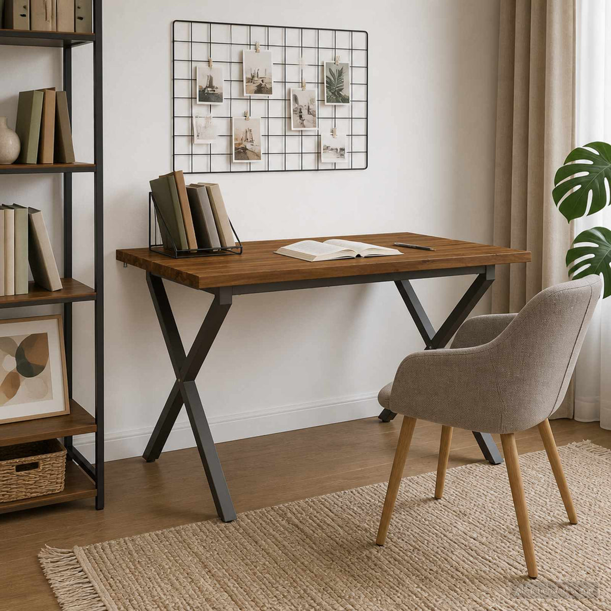 110 x 55 x 75 cm Στερεό Ξύλο Ακακίας Φυσικό και Καφέ Ορθογώνιος