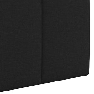 Κρεμαστό Κεφαλάρι Επιτοίχιο Ριγέ Μαύρο 150 x 55 x 5 εκ ύφασμα - Pakobazaar
