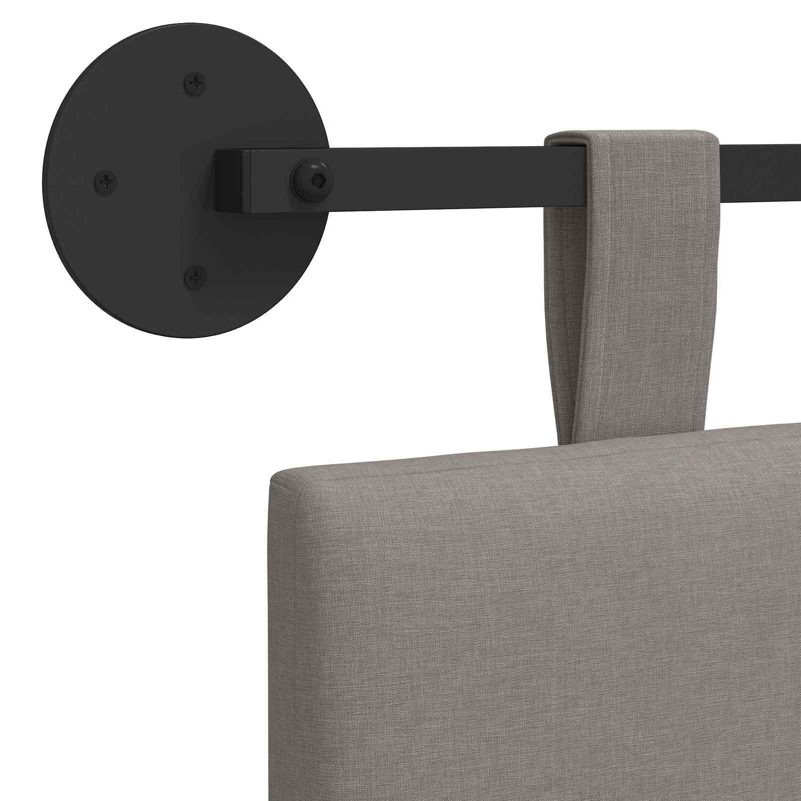 Κρεμαστό Κεφαλάρι Επιτοίχιο Ριγέ Taupe 150 x 55 x 5 εκ ύφασμα - Pakobazaar
