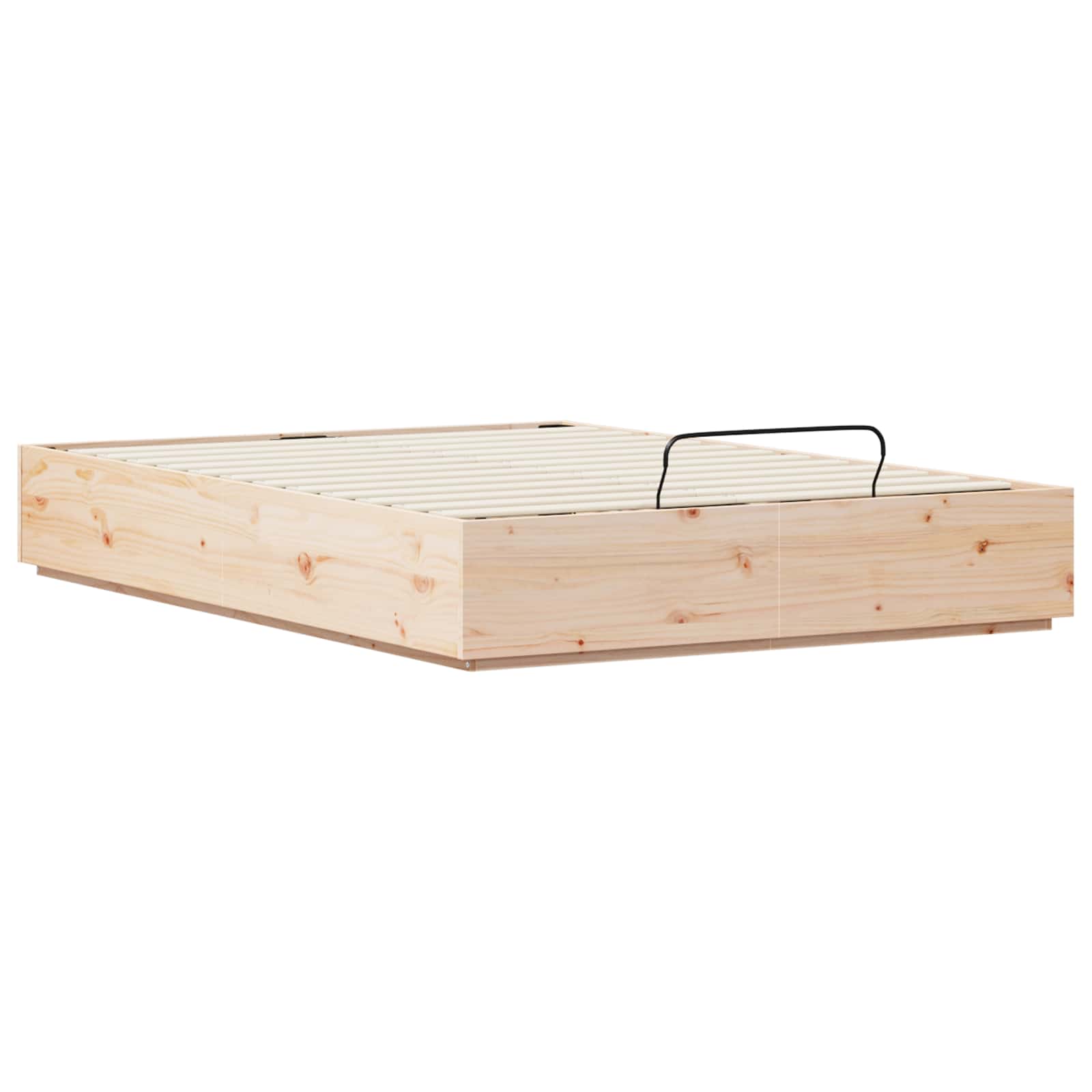 Κρεβάτι Οθωμανικού Τύπου Φυσικό 160 x 200 cm Στερεό πεύκο - Pakobazaar