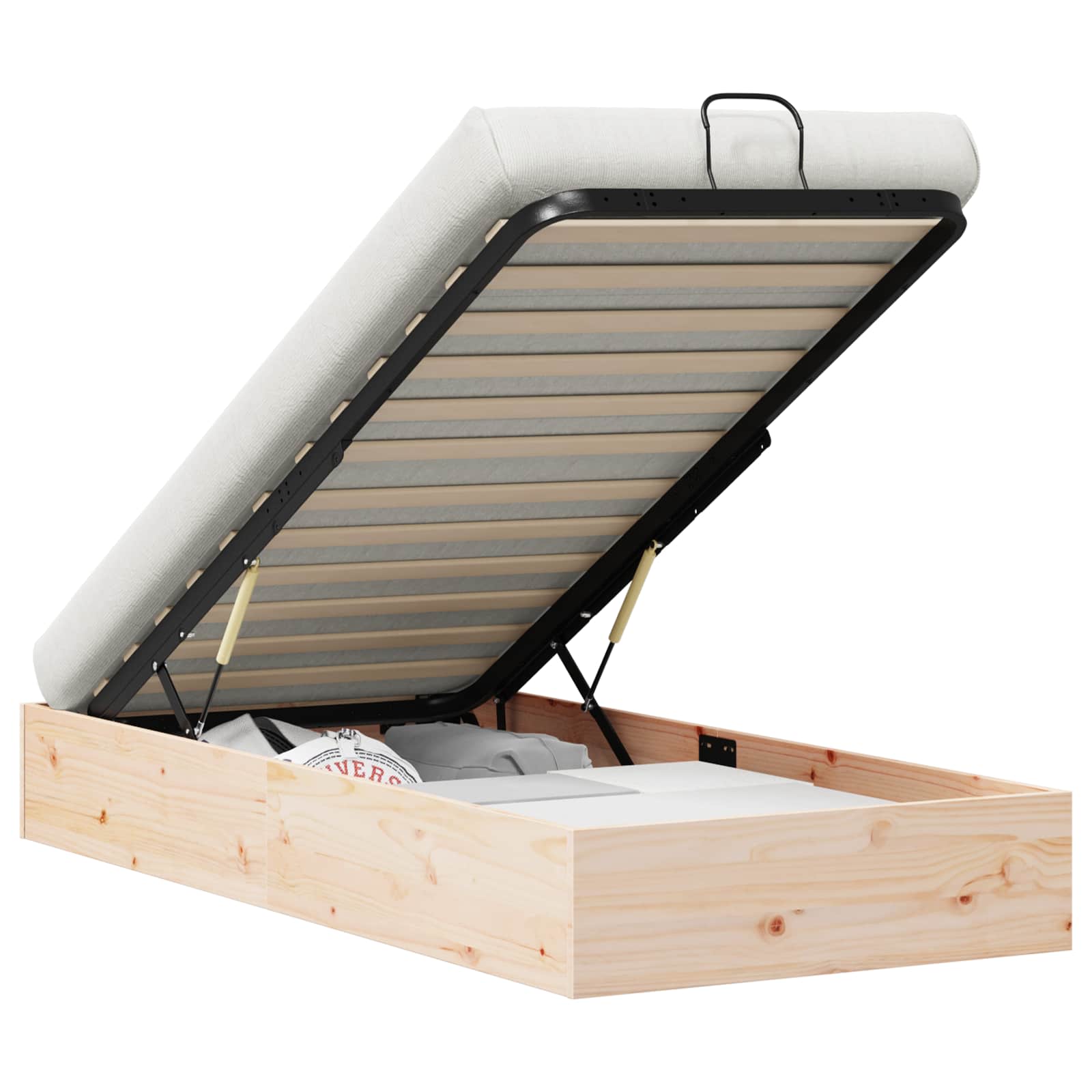 Κρεβάτι Οθωμανών με Αποθηκευτικό Χώρο Στερεό ξύλο πεύκου - Pakobazaar