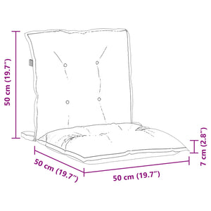 Μαξιλάρι Καρέκλας 6 pcs Λευκός 100 x 50 x 7 cm oxford - Pakobazaar