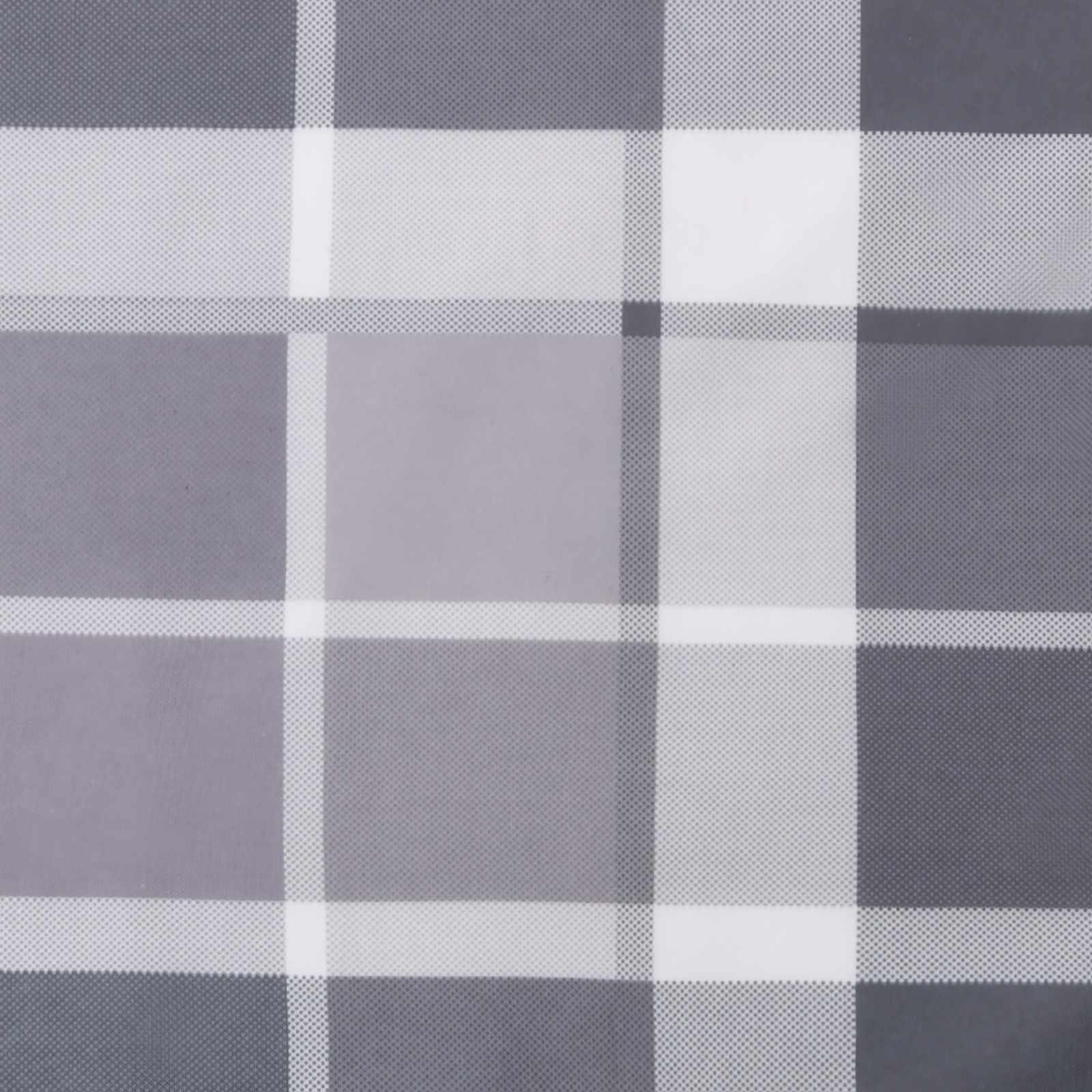 Μαξιλάρι Εξωτερικού Χώρου 4 pcs Γκρι Καρό 40 x 40 cm Ύφασμα - Pakobazaar