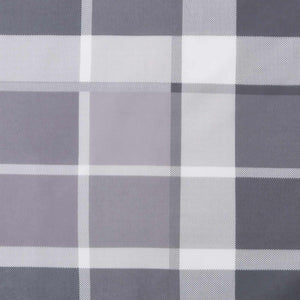 Μαξιλάρι Εξωτερικού Χώρου 4 pcs Γκρι Καρό 60 x 60 cm Ύφασμα - Pakobazaar