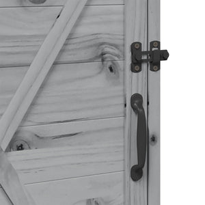 Αποθήκη Κήπου Γκρι 59,5 x 56 x 113,5 εκ. Επεξεργασμένο Ξύλο - Pakobazaar