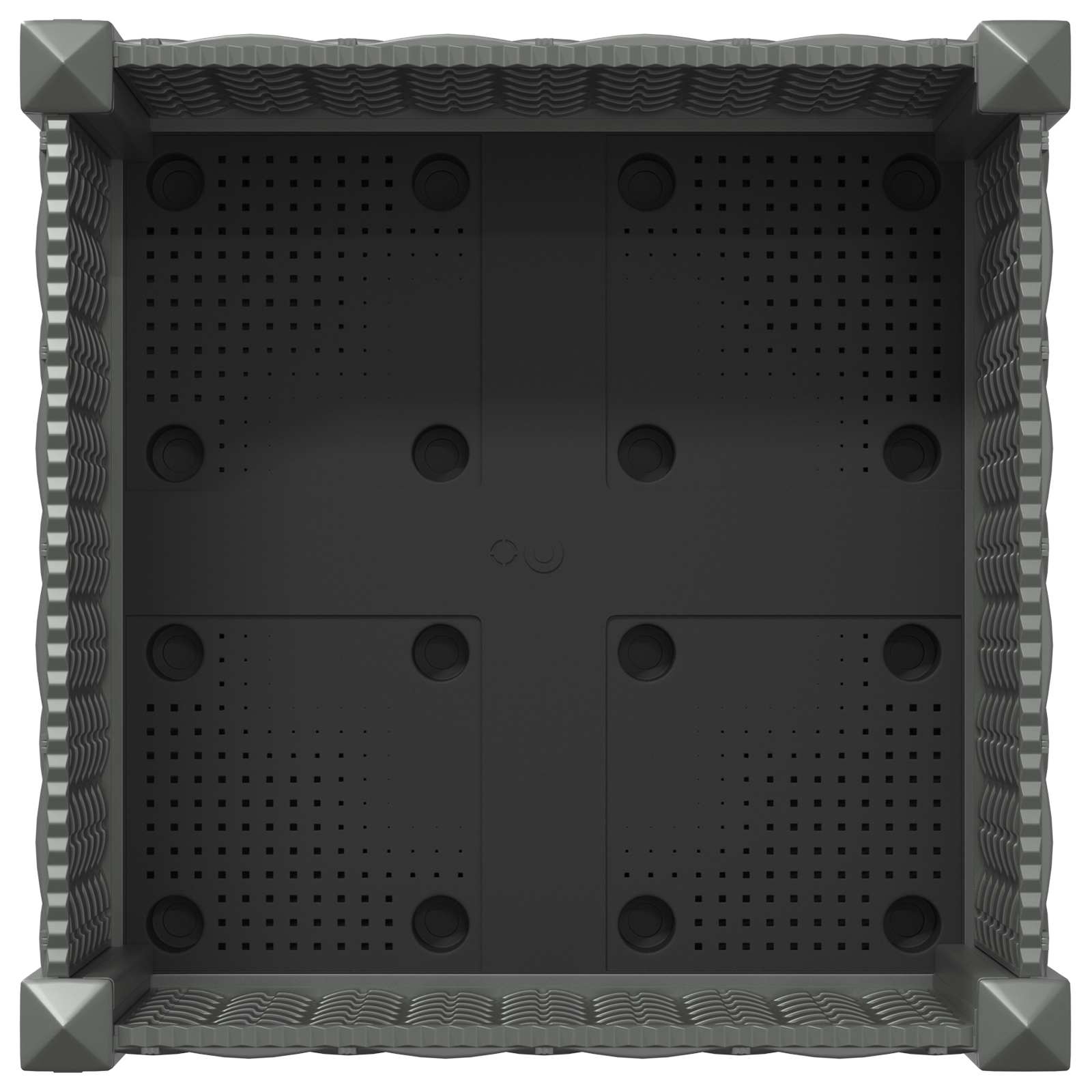 Κήπος Γλαστράκι με Ροδάκια Ανοιχτό γκρι 40 x 40 x 33 cm PP - Pakobazaar