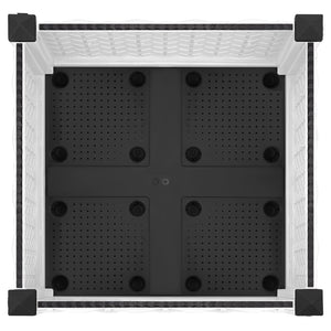 Κήπος Γλαστράκι με Ροδάκια Λευκό 40 x 40 x 33 cm PP - Pakobazaar
