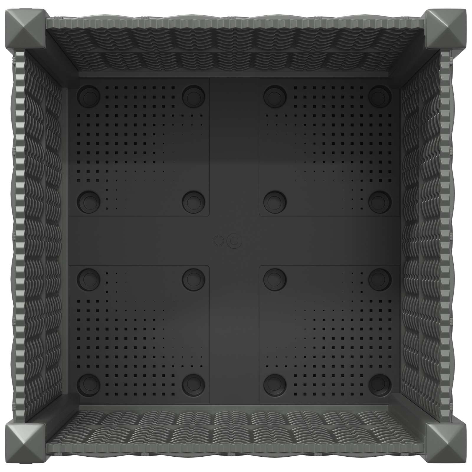 Κήπος Γλαστράκι με Ροδάκια Ανοιχτό γκρι 40 x 40 x 48 cm PP - Pakobazaar