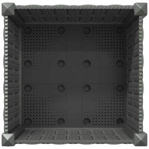 Κήπος Γλαστράκι με Ροδάκια Ανοιχτό γκρι 40 x 40 x 48 cm PP - Pakobazaar