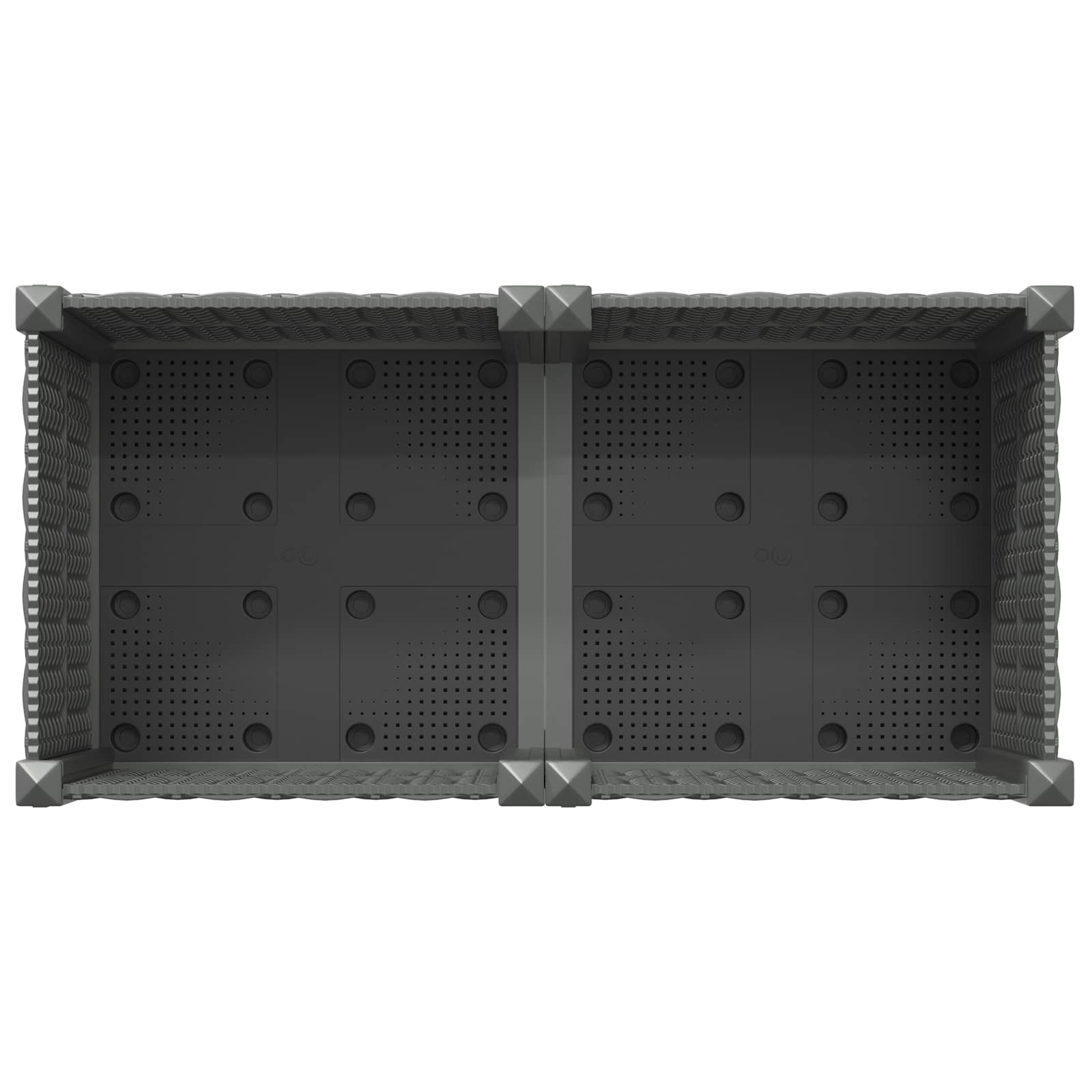Κήπος Γλαστράκι με Ροδάκια Ανοιχτό γκρι 80 x 40 x 48 cm PP - Pakobazaar