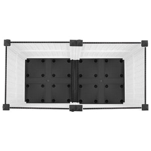 Κήπος Γλαστράκι με Ροδάκια Λευκό 80 x 40 x 48 cm PP - Pakobazaar