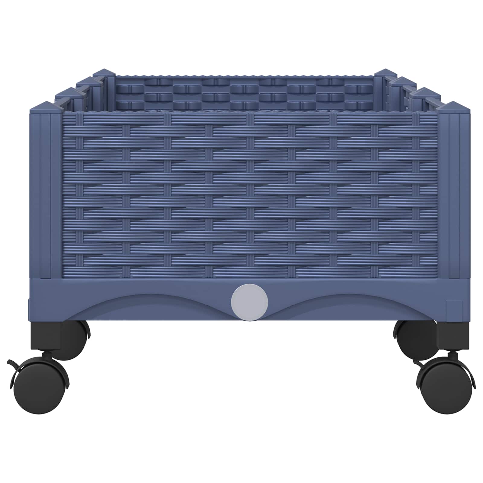 Κήπος Γλαστράκι με Ροδάκια Μπλε Γκρι 120 x 40 x 33 cm PP - Pakobazaar