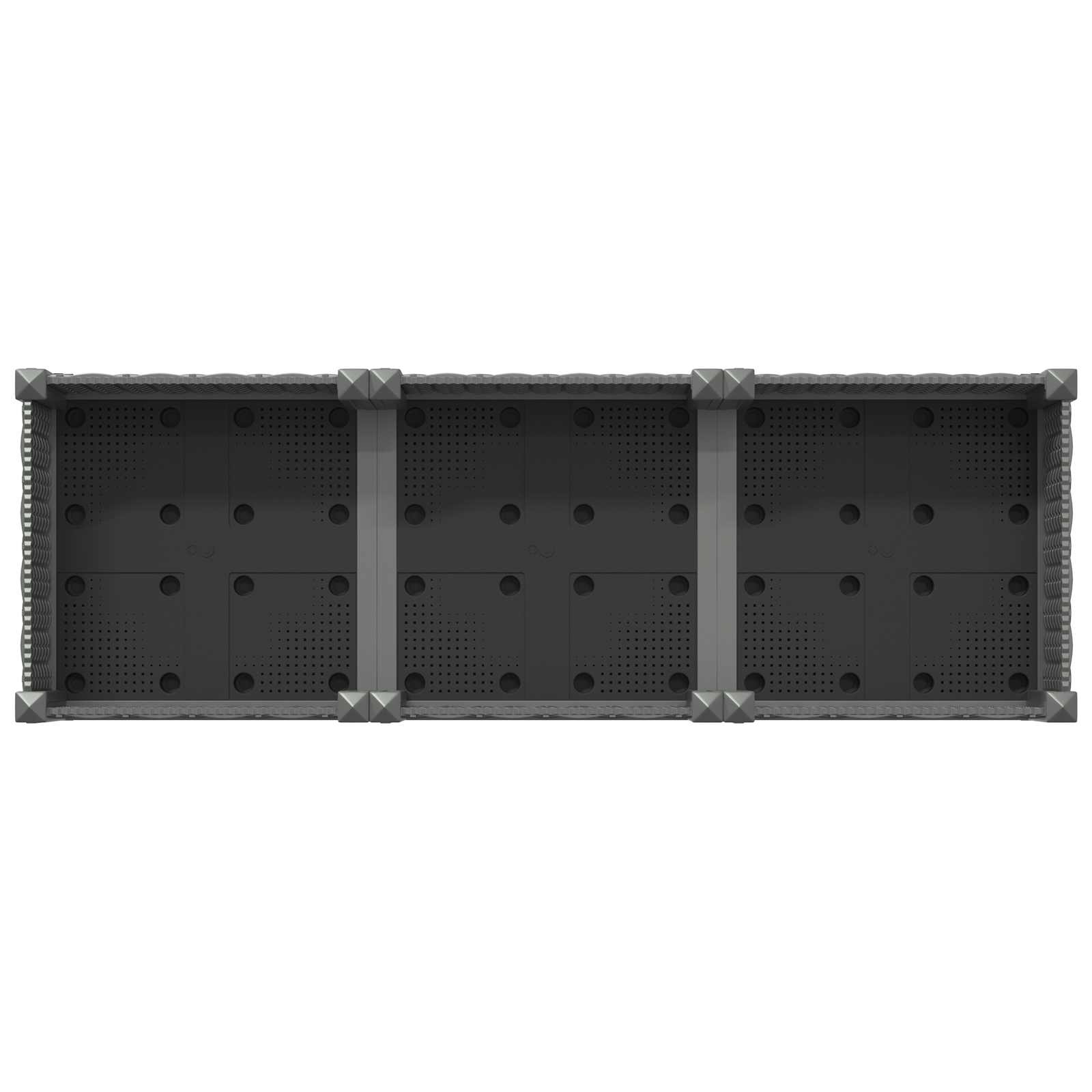 Κήπος Γλαστράκι με Ροδάκια Ανοιχτό γκρι 120 x 40 x 33 cm PP - Pakobazaar