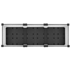 Κήπος Γλαστράκι με Ροδάκια Λευκό 120 x 40 x 33 cm PP - Pakobazaar