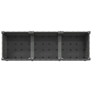 Κήπος Γλαστράκι με Ροδάκια Ανοιχτό γκρι 120 x 40 x 48 cm PP - Pakobazaar