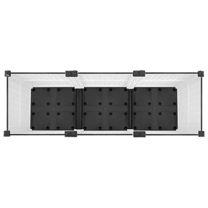 Κήπος Γλαστράκι με Ροδάκια Λευκό 120 x 40 x 48 cm PP - Pakobazaar