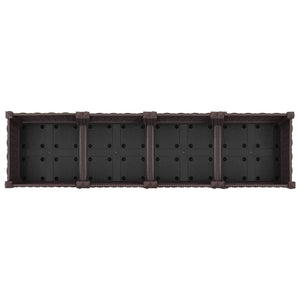 Κήπος Γλαστράκι με Ροδάκια Καφέ 160 x 40 x 29 εκ PP - Pakobazaar