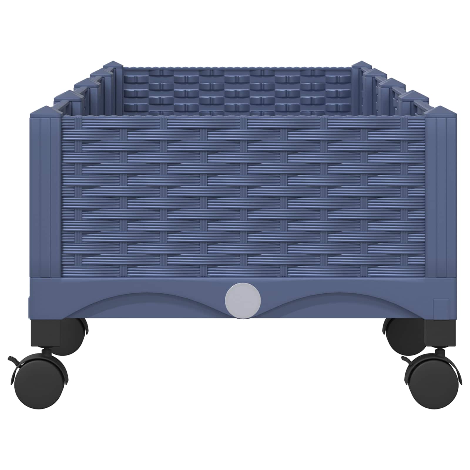 Κήπος Γλαστράκι με Ροδάκια Μπλε Γκρι 160 x 40 x 33 cm PP - Pakobazaar