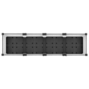 Κήπος Γλαστράκι με Ροδάκια Λευκό 160 x 40 x 33 cm PP - Pakobazaar