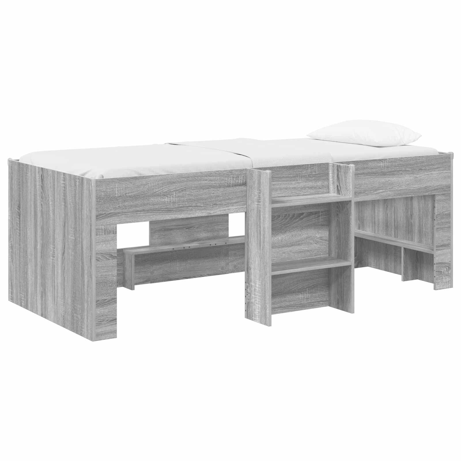 Κρεβάτι Υψηλού Στυλ για Παιδιά 2 pcs Γκρι Sonoma - Pakobazaar