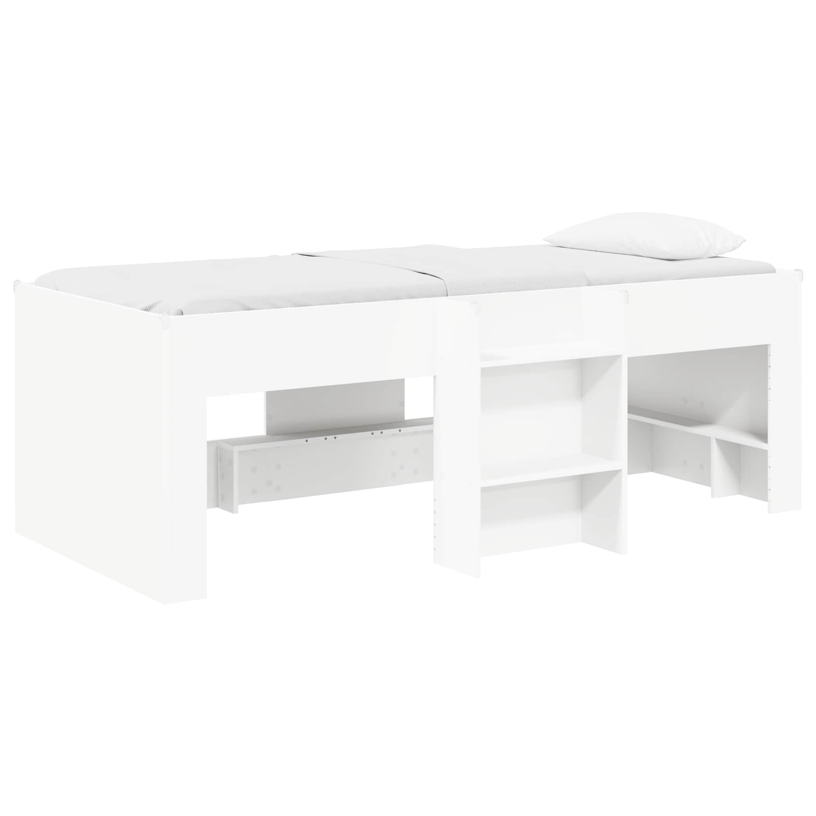 Κρεβάτι Υψηλού Στυλ για Παιδιά 2 pcs Λευκό 90 x 200 cm - Pakobazaar