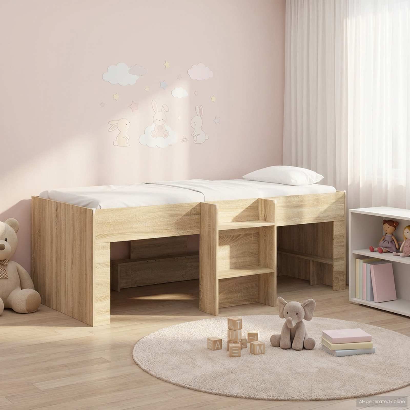 Κρεβάτι Υ loft για Παιδιά με Σκάλα Σονόμα 90 x 200 cm - Pakobazaar