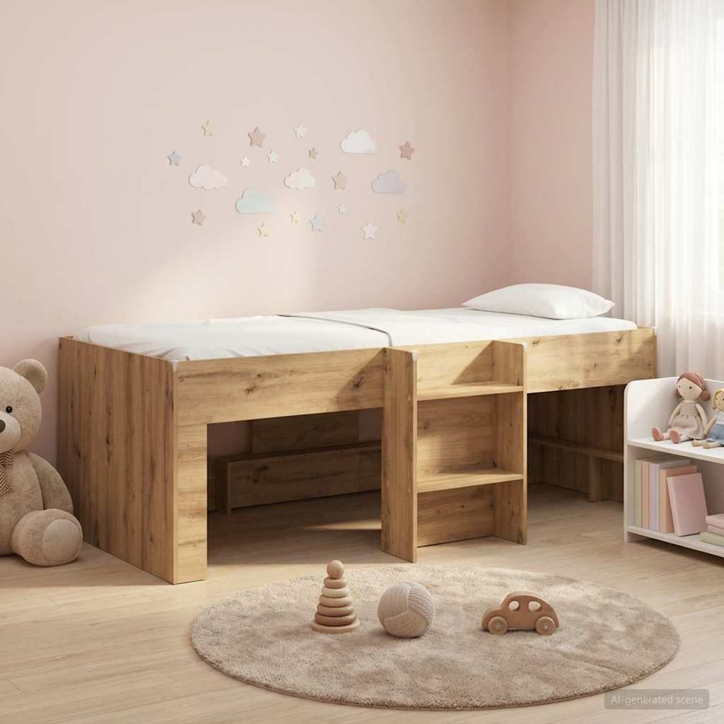 Κρεβάτι Υψηλού Στυλ για Παιδιά 2 pcs Artisan Δρυς 90 x 200 cm - Pakobazaar