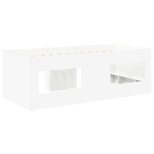 Κρεβάτι Υψηλού Στυλ για Παιδιά 2 pcs Λευκό 98.5 x 200 εκ - Pakobazaar