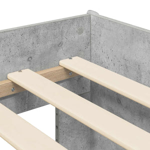Κρεβάτι Υψηλού Στυλ για Παιδιά 2 pcs Γκρι Σκυροδέματος - Pakobazaar