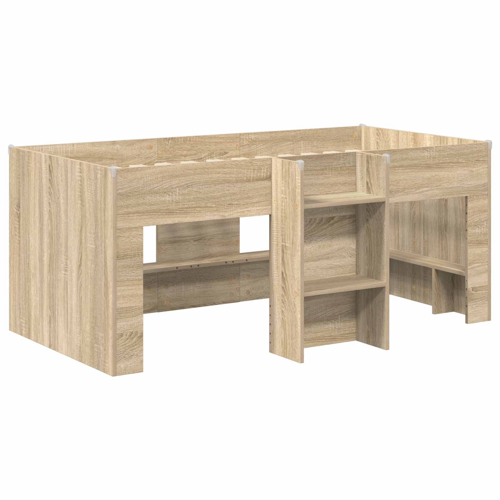 Κρεβάτι Υψηλού Στυλ για Παιδιά 2 pcs Sonoma Επεξεργασμένο Ξύλο - Pakobazaar