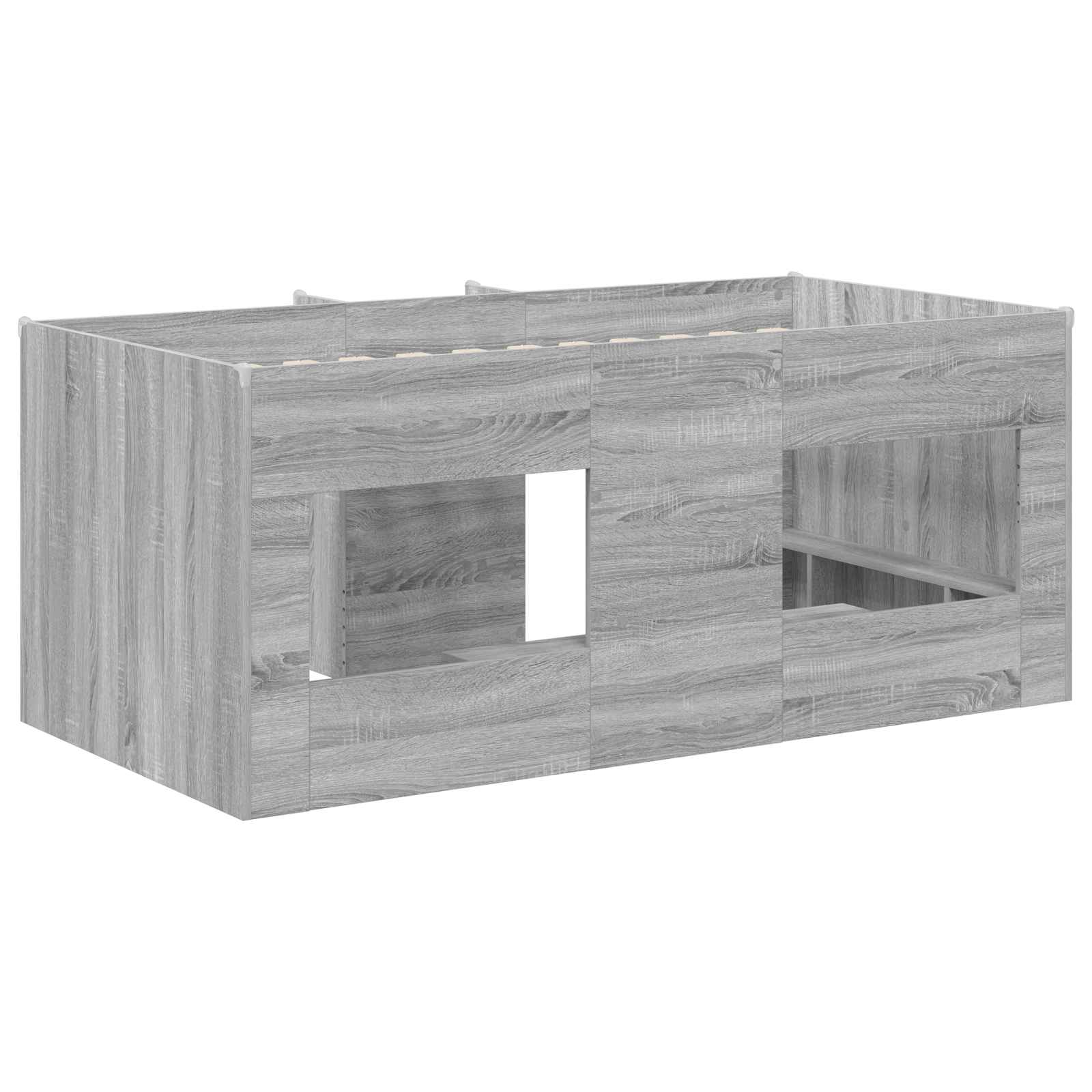 Κρεβάτι Υψηλού Στυλ για Παιδιά 2 pcs Γκρι Sonoma - Pakobazaar