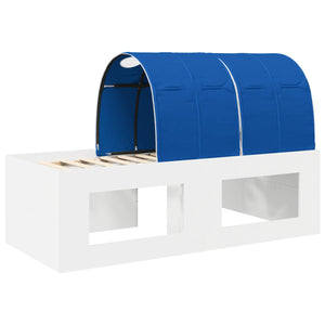 Κρεβάτι με Σήραγγα 4 pcs Λευκό και Μπλε Επεξεργασμένο Ξύλο - Pakobazaar