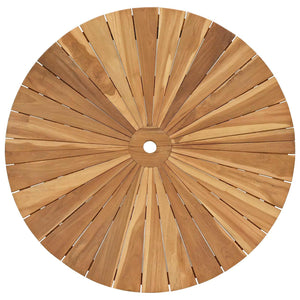 Αναδιπλούμενο Τραπέζι Κήπου Φυσικό Ø 110 x 75 cm - Pakobazaar