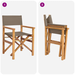 Καρέκλα τραπεζαρίας Καφέ και Taupe 56 x 54 x 87 εκ - Pakobazaar