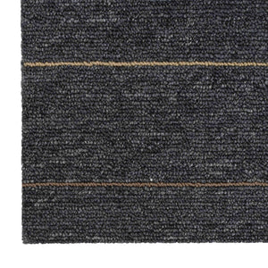 Πλακάκι Χαλιού Σκούρο γκρι με ρίγες 50 x 50 cm 20 pcs - Pakobazaar