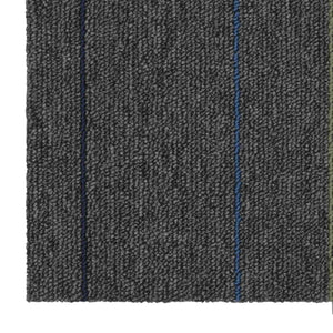 Πλακάκι Χαλιού Μέτριο Γκρι με Ρίγες 50 x 50 cm 20 pcs - Pakobazaar