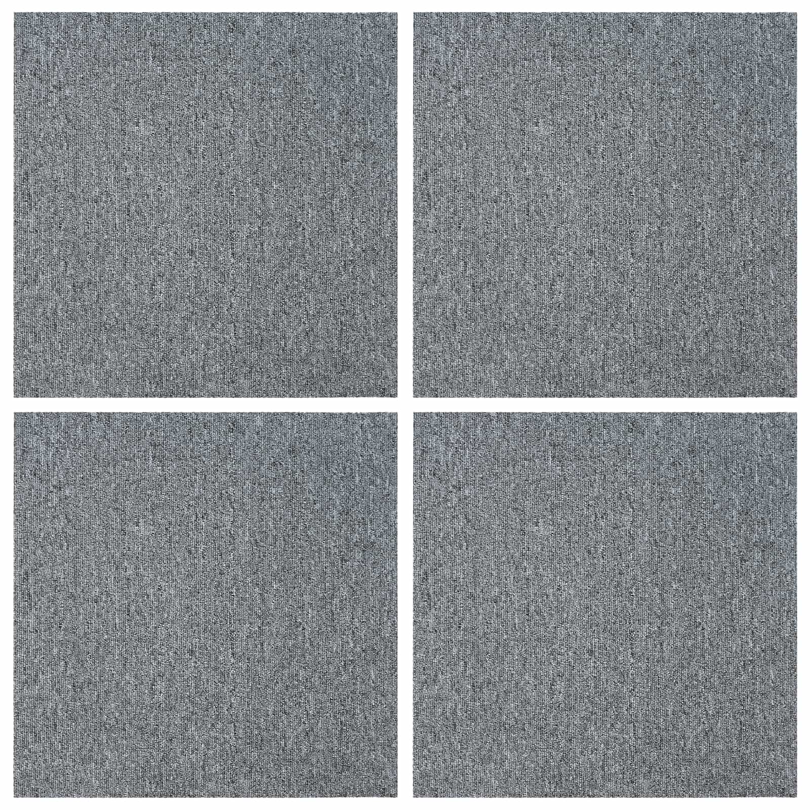 Πλακάκι Χαλιού Ανοιχτό γκρι 50 x 50 cm 4 pcs - Pakobazaar