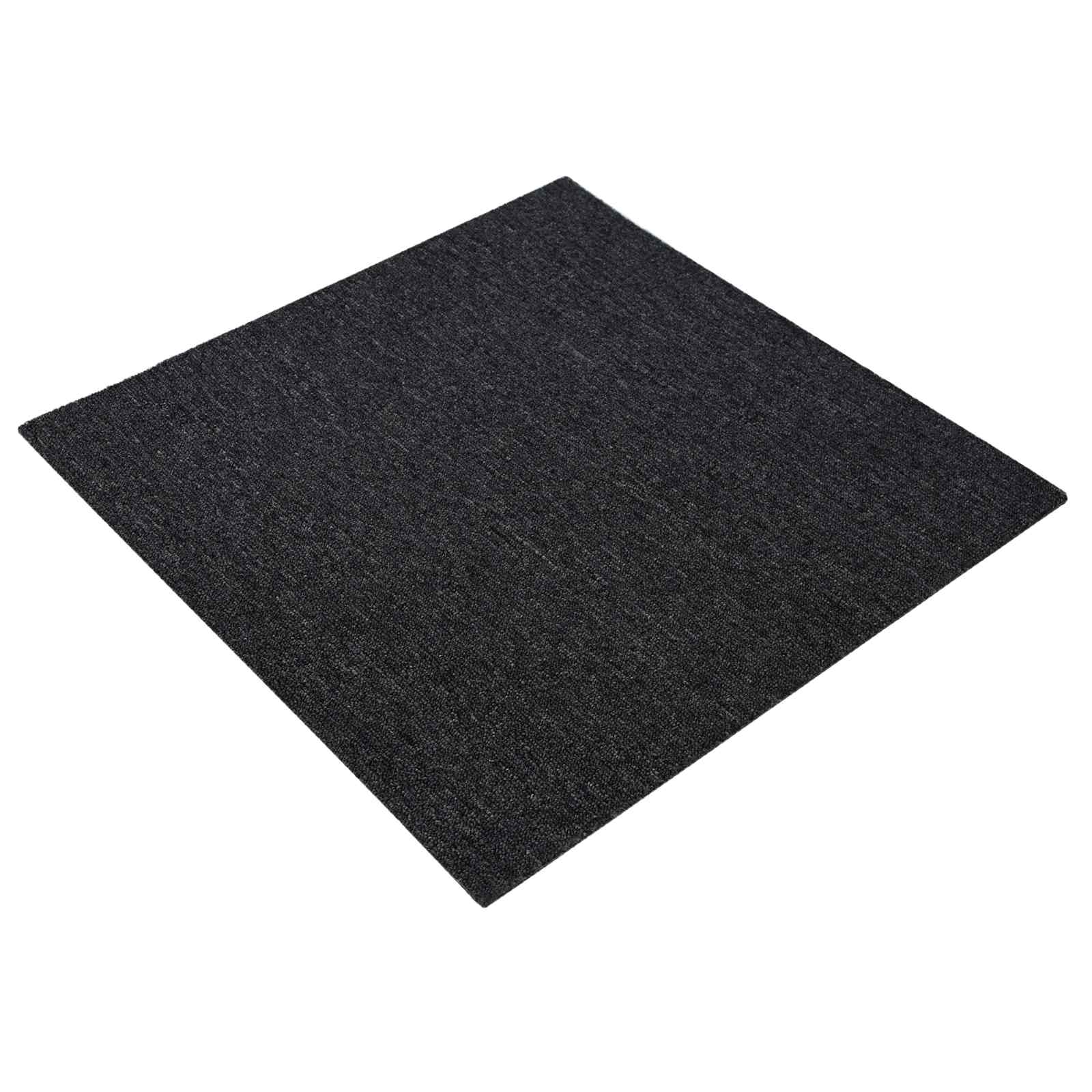 Πλακάκι Χαλιού Σκούρο Γκρι 50 x 50 cm 4 pcs - Pakobazaar
