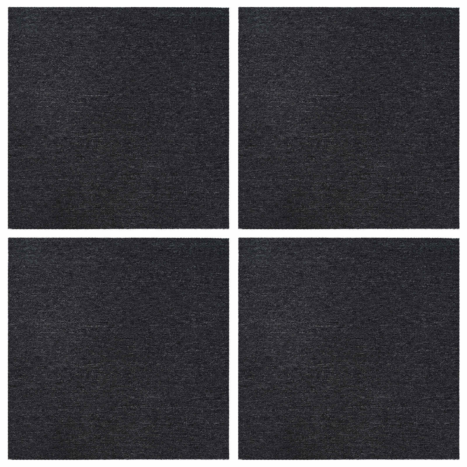 Πλακάκι Χαλιού Σκούρο Γκρι 50 x 50 cm 4 pcs - Pakobazaar