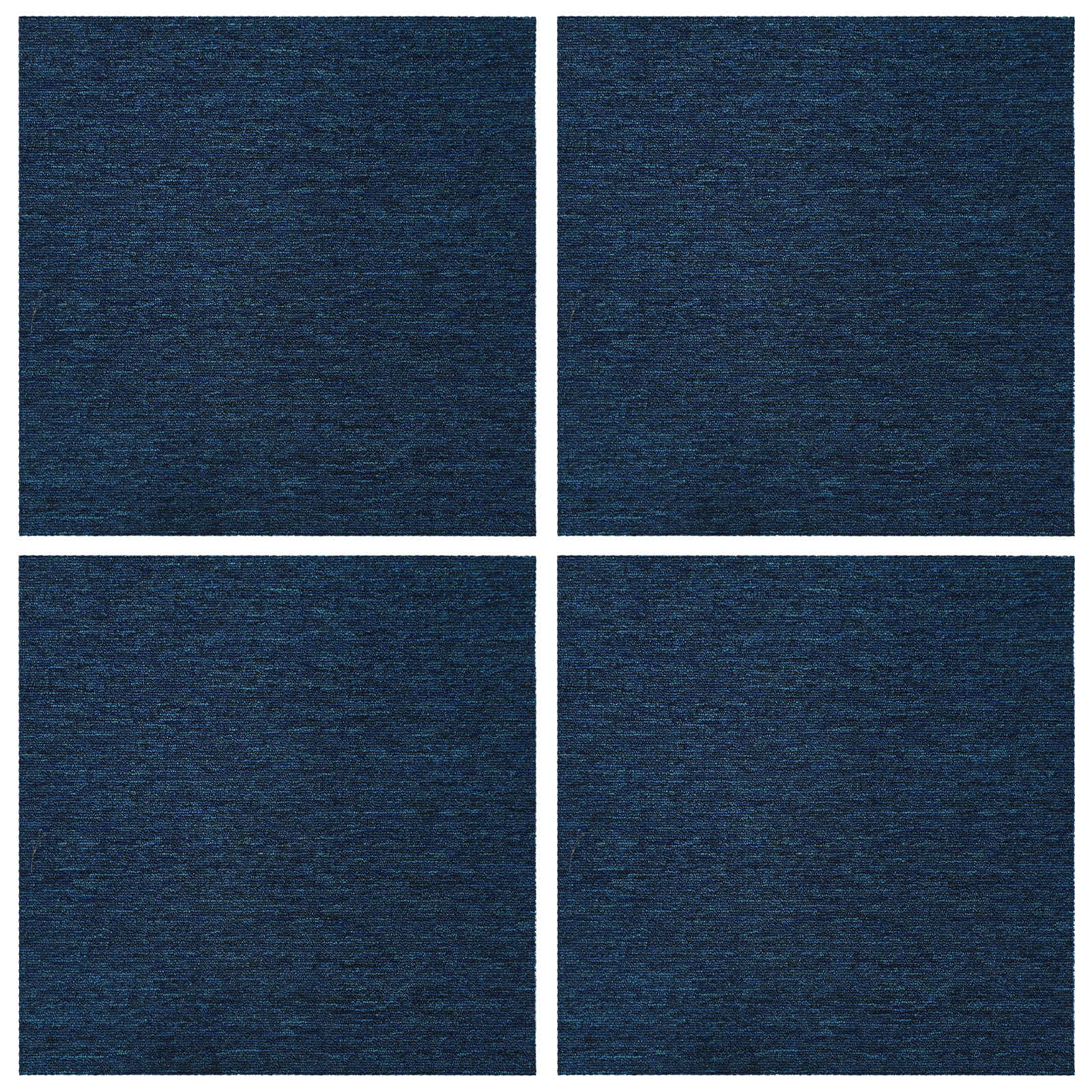 Πλακάκι Χαλιού Μπλε 50 x 50 cm 4 pcs Πολυπροπυλένιο και Πίσσα - Pakobazaar