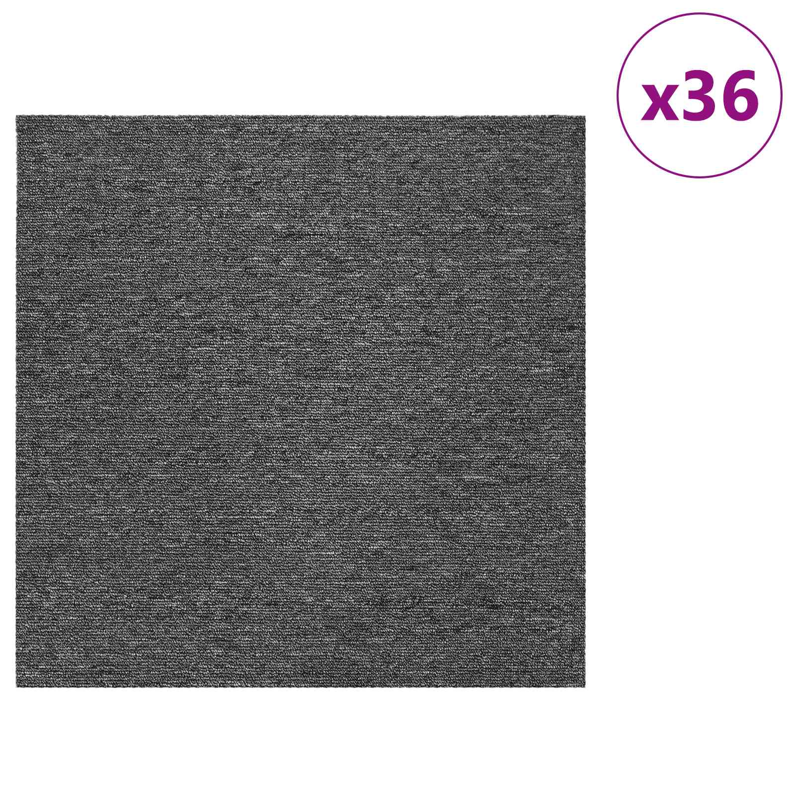 Πλακάκι Χαλιού Μεσαίο Γκρι 50 x 50 cm 36 pcs - Pakobazaar