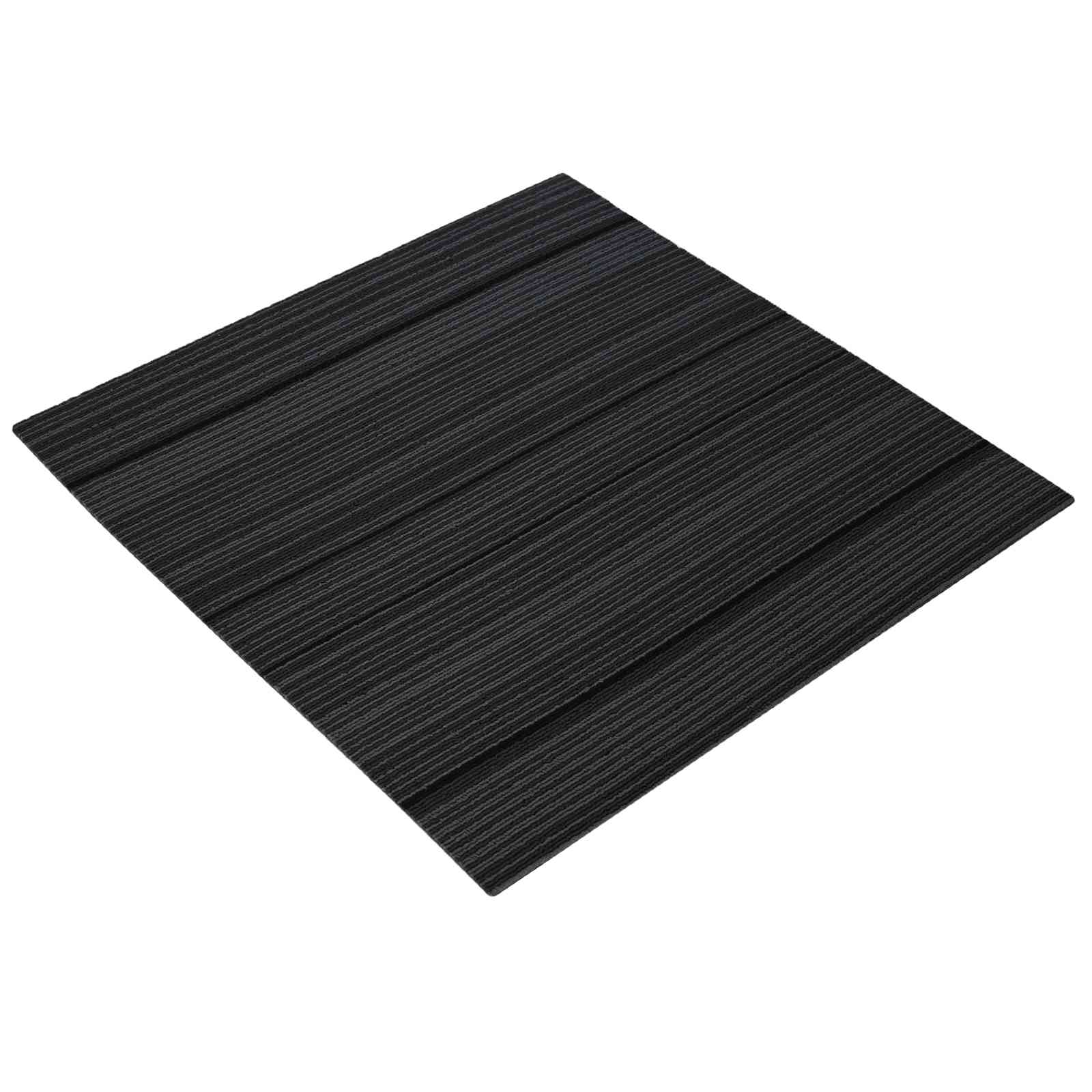 Πλακάκι Χαλιού Ριγέ Ανοιχτό Γκρι 50 x 50 cm 4 pcs - Pakobazaar
