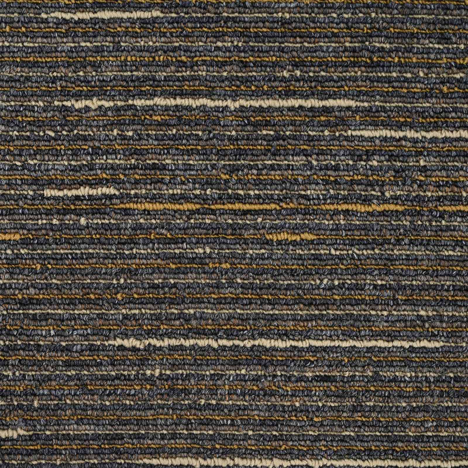Πλακάκι Χαλιού Ριγέ ανοιχτό καφέ 50 x 50 cm 4 pcs - Pakobazaar