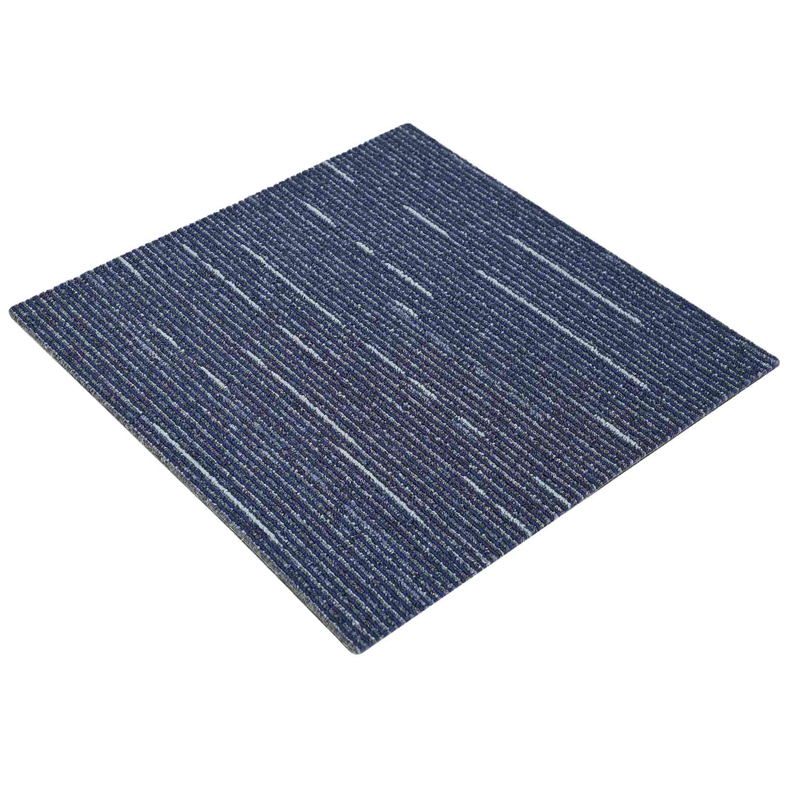 Πλακάκι Χαλιού Ραβδωτό Μπλε 50 x 50 cm 20 pcs - Pakobazaar