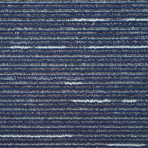Πλακάκι Χαλιού Ραβδωτό Μπλε 50 x 50 cm 36 pcs - Pakobazaar