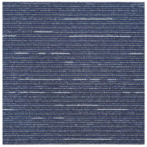 Πλακάκι Χαλιού Ραβδωτό Μπλε 50 x 50 cm 36 pcs - Pakobazaar